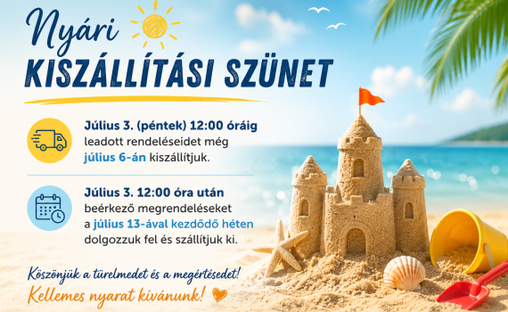 Nyári kiszállítási szünet